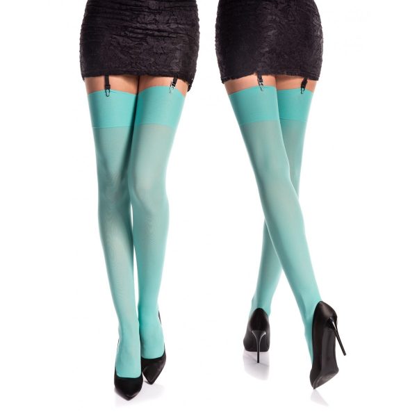 Jarretelkousen Rosa - Microfiber 40 Den-mint groen