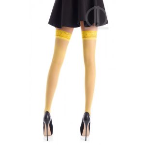 Stay-up kousen Alba met boord in kant - 20 Den-