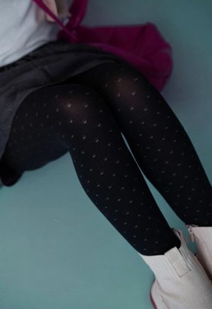 Warme Kinderpanty Stippen Marietta 120 Den | Winterpanty Meisjes