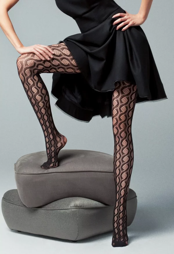 Netpanty |¼ kabelpatroon | veneziana | graphite