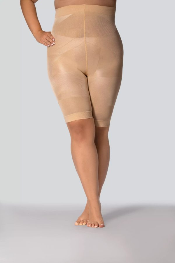 mona-queen-size-high-waisted-smoothwear-shorts-beige
