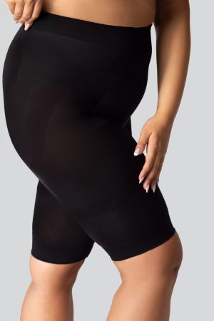 queen-size-smoothwear-shorts-zwart - corrigerende shorts - grote maat