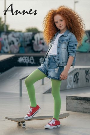 Sterke Kinderpanty's voor Meisjes | 40 Denier - GROEN