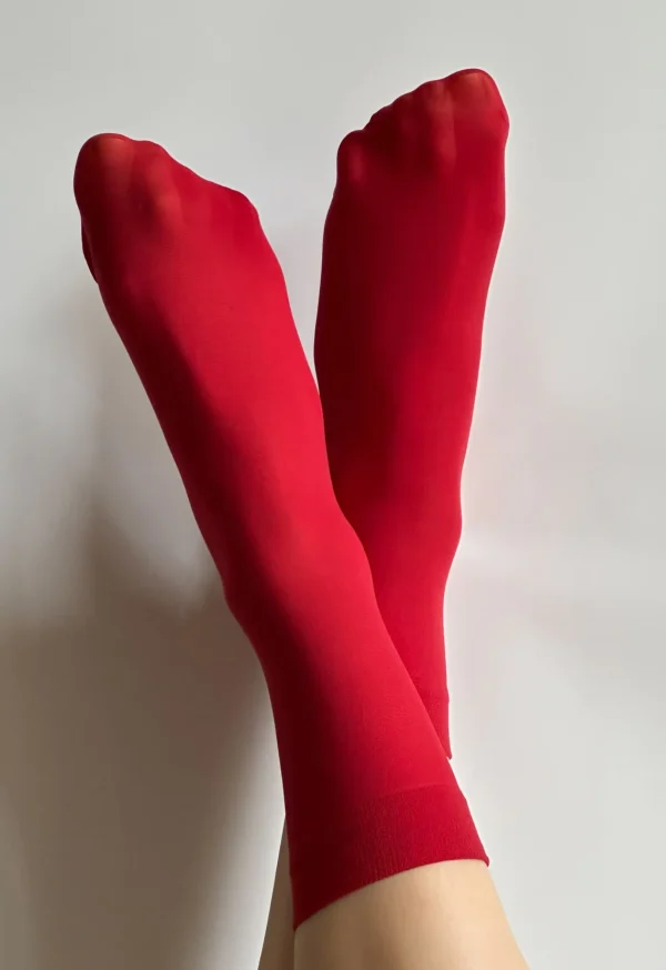 Katrin 40 den sokken -rode sokken - Sokken - Rood