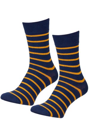 marine gestreepte sokken