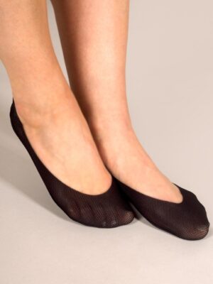 Zwarte footies voor bredere voeten