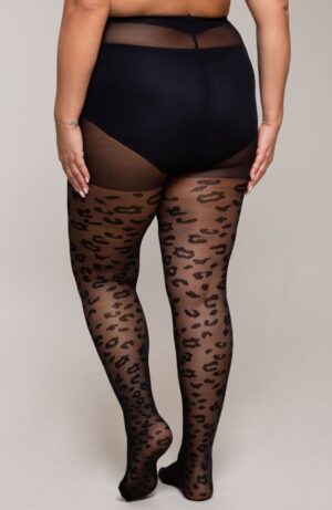 Leopardo panty grote maten 30 den – speels sexy luipaardprint | QUESSE