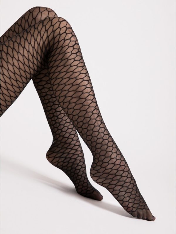 Panty Darla 20 DEN – Geometrische netpanty | Modern & Elegant