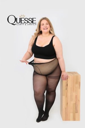 QUESSE Essenza 30 Den – Plus Size Panty met 360° Curvystretch