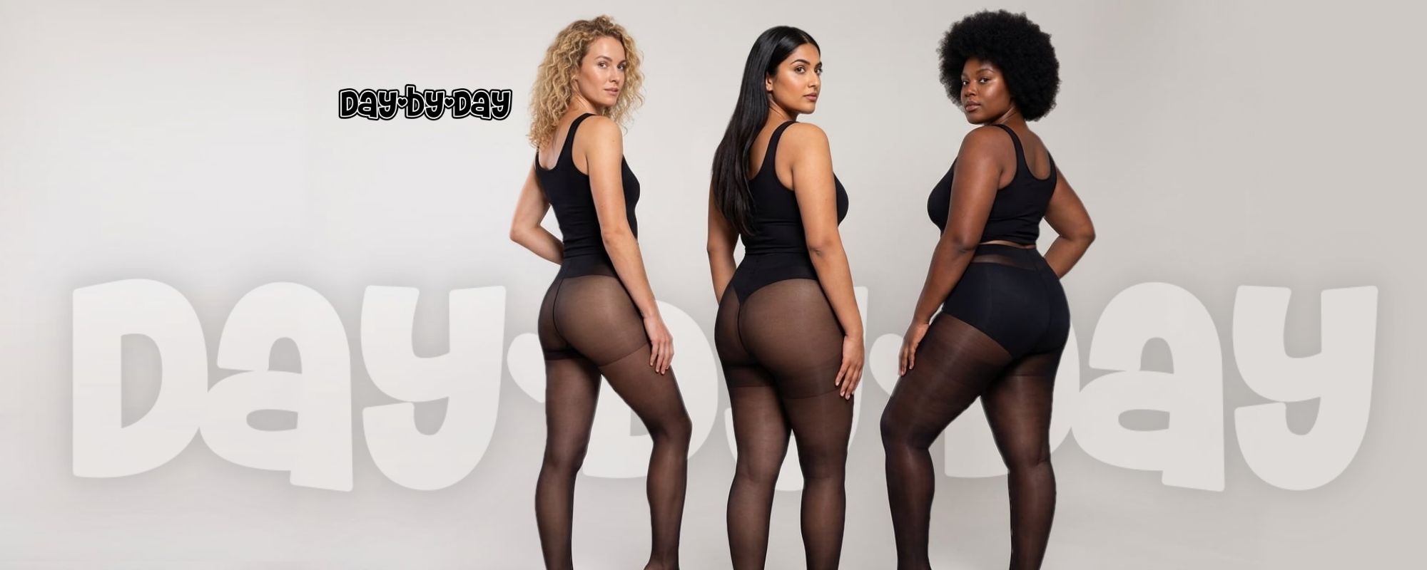 Day By Day zwarte panty met easystretch draagcomfort ook voor grote(re) maten